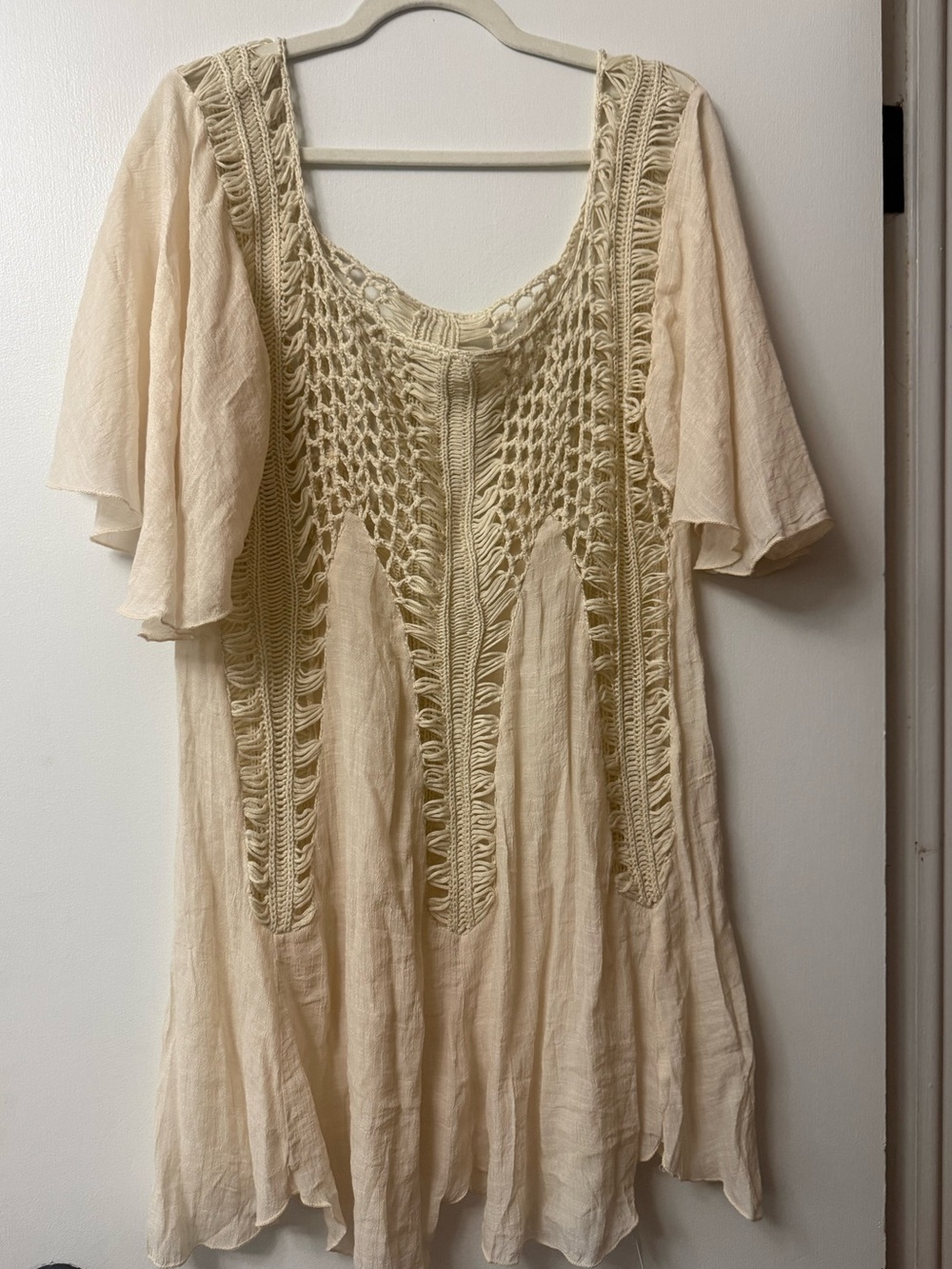 Cupshe crochet swim cover up size large new with tags